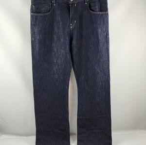 Kasil Workshop Mens Jeans Size 38x35 Truman Athletic Fit Blue Altered Waist